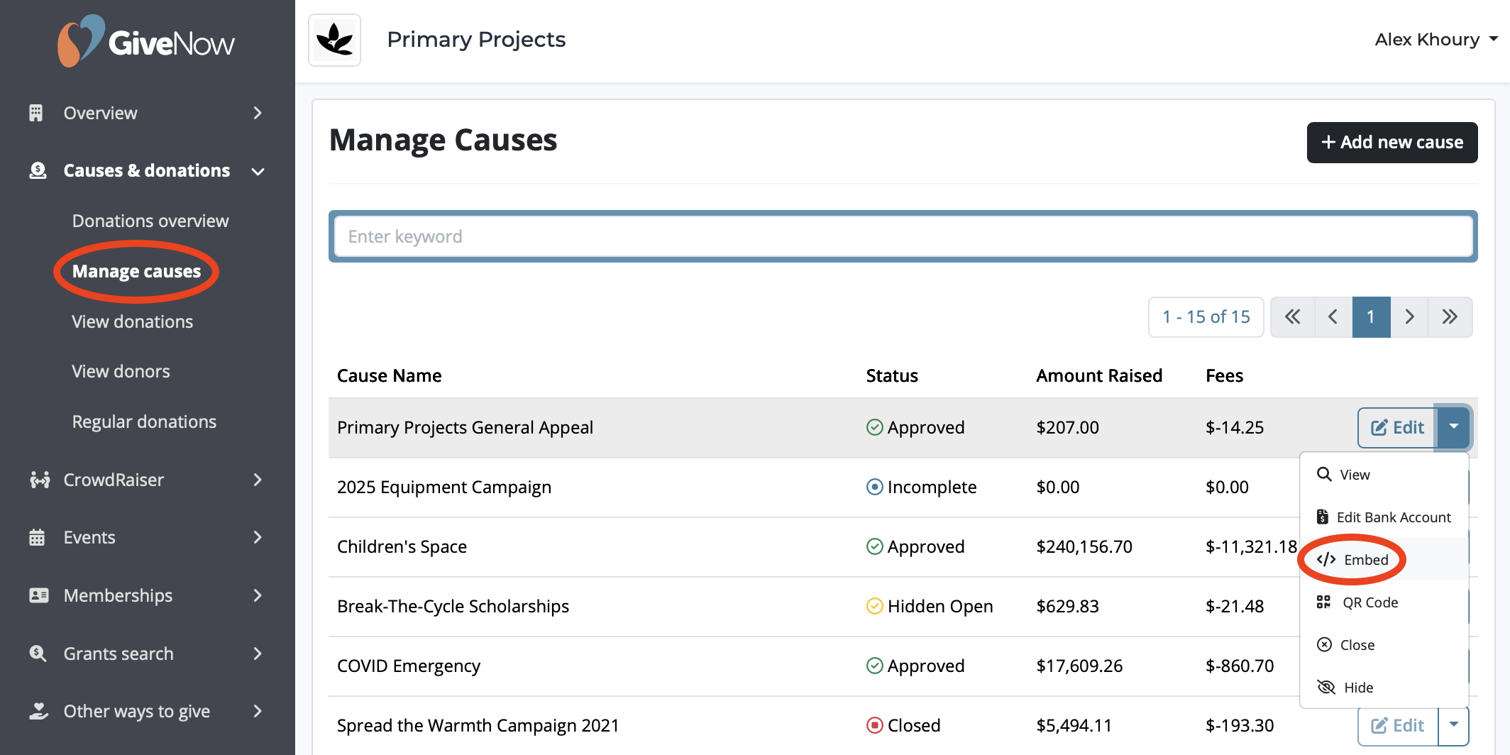 OrgHQ_ManageCauses_EmbedCause.png